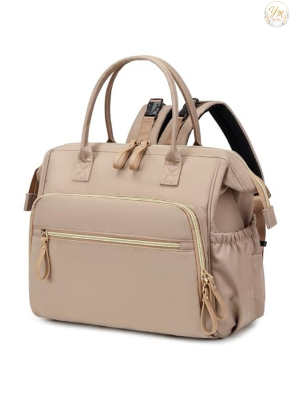 Large Diaper Bag Tote with 14 Pockets, Convertible, Stroller Clips, Insulated,